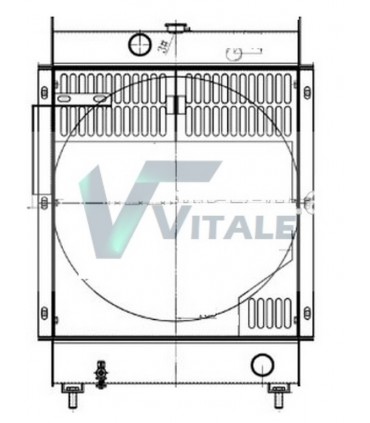  Radiateur eau pour SCANIA Série P 95-04 