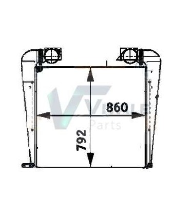 RADIATOR  AIR INTERCOOLER EVOBUS-MERCEDES-BENZ-SETRA