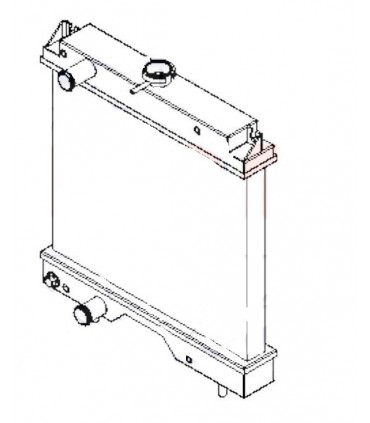  Radiateur eau pour SCANIA Série P 95-04 