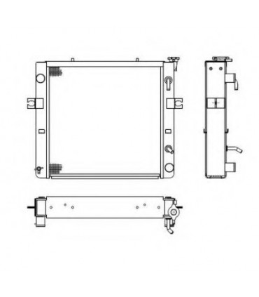  Radiateur eau pour SCANIA Série P 95-04 