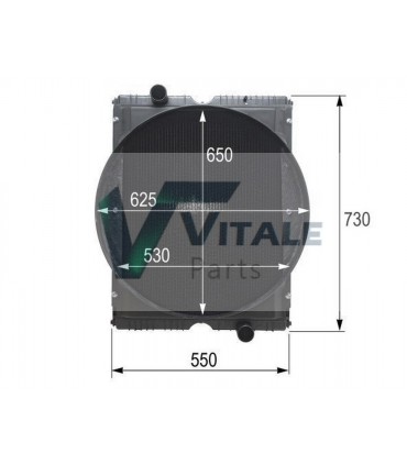 RADIATEUR EAU RENAULT ARES 7700065582