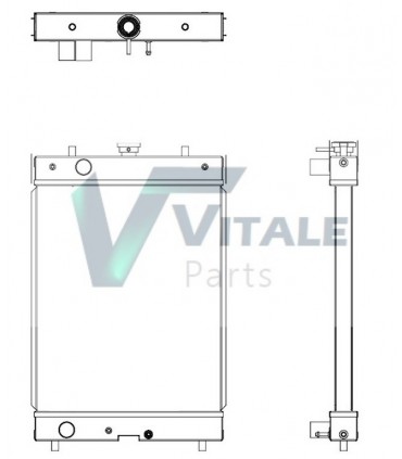 RADIATOR HITACHI ZX25