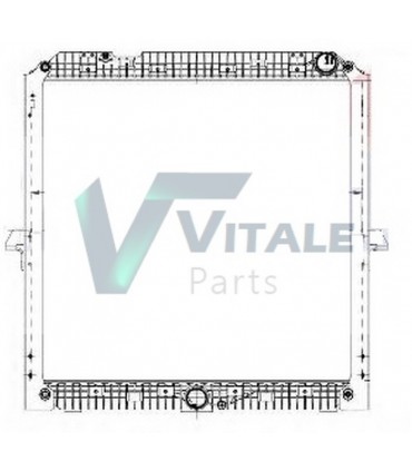 RADIATEUR EAU MERCEDES ACTROS MP4 EURO6