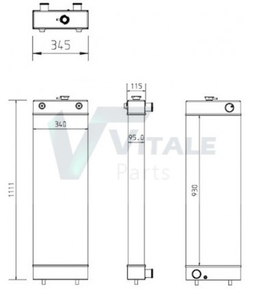 RADIATOR KOMATSU 17710408010  20Y0341651