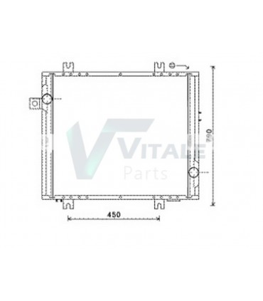 RADIATEUR EAU TEMSA BOX TOURMALIN  SB267104Y02X 	TS257104 SB267104Y-02X