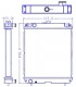  Radiateur eau pour SCANIA Série P 95-04 