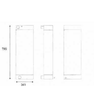  Radiateur eau pour SCANIA Série P 95-04 