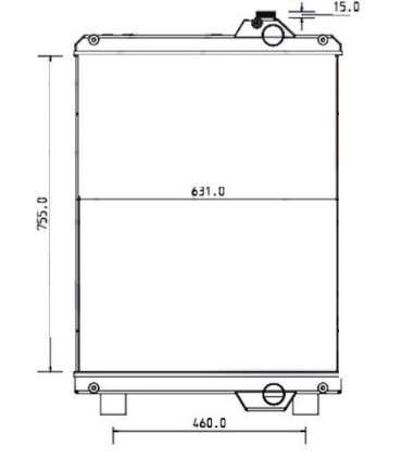  Radiateur eau pour SCANIA Série P 95-04 