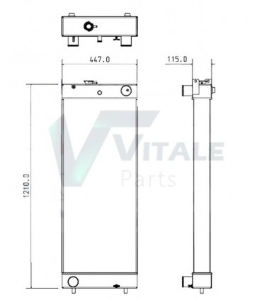 RADIATEUR EAU KOMATSU  17710511000A-2070375120