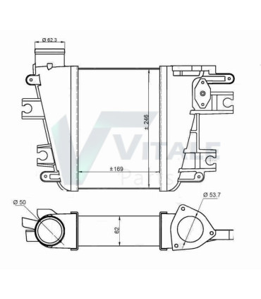 radiateur AIR Nissan Patrol GU Y61 ZD30 3.0L 