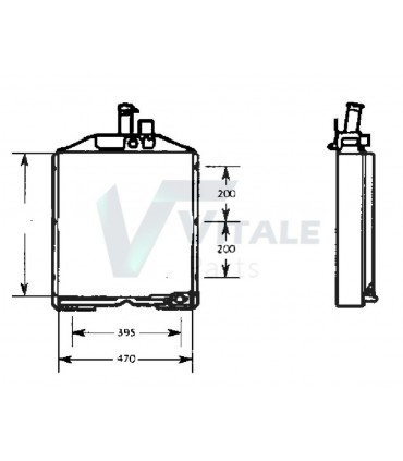 RADIATEUR EAU RENAULT AGRI R 103-14