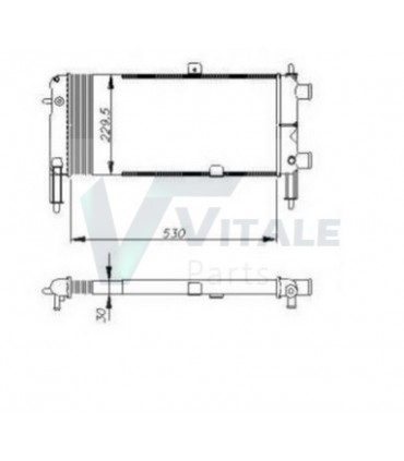  Radiateur moteur SCANIA Série P 95-04 