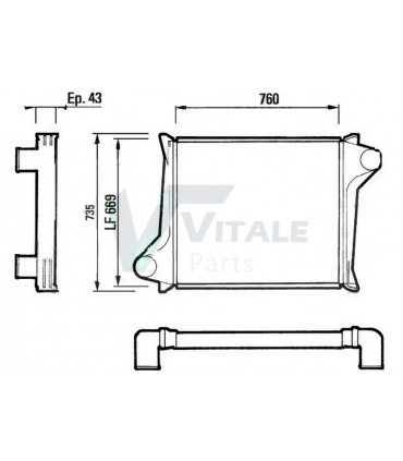 INTERCOOLER DAF  DA816605