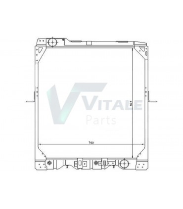 RADIATEUR EAU  MERCEDES  SK 1748 1948 2448 2648  6555003003  ME730967