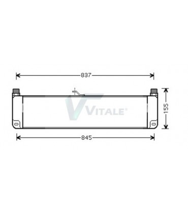  Radiateur  eau pour DAF CF 85