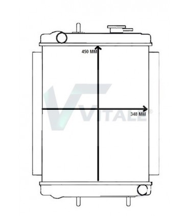  Radiateur eau pour SCANIA Série P 95-04 