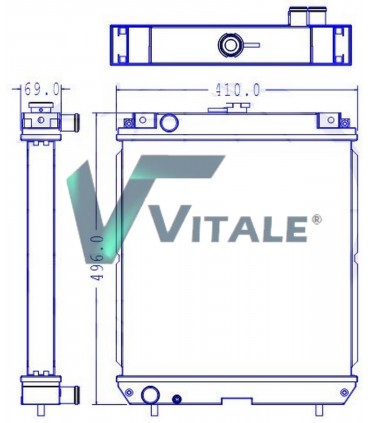  Radiateur eau pour SCANIA Série P 95-04 