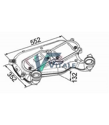  Radiateur eau pour SCANIA Série P 95-04 