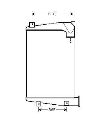 RADIATEUR AIR MERCEDES O350 6135000303 6135000403 ME613500