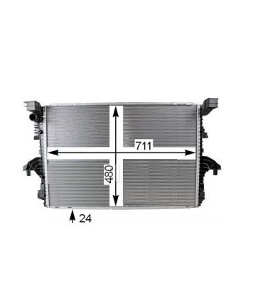 RADIATEUR EAU MERCEDES 7E0121253D 7E0121253E 7E0121253F  VW712253