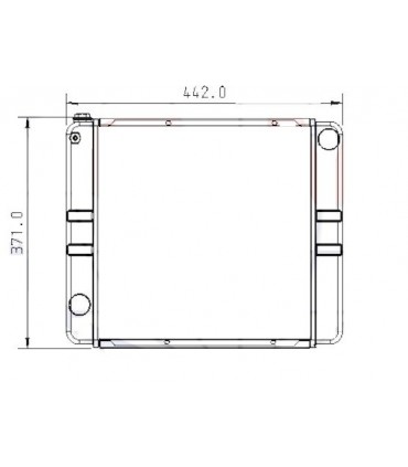 RADIATEUR EAU JCB Micro-T2 Micro Plus T2 Micro-8008      30/926297  30926297 JC926297