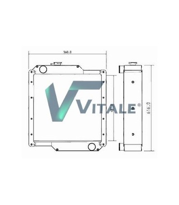  Radiateur eau pour SCANIA Série P 95-04 