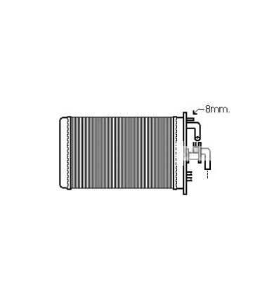 RADIATEUR CHAUFFAGE CITROEN FIAT PEUGEOT 5924122 5929122 644846 644850 ZF05929122