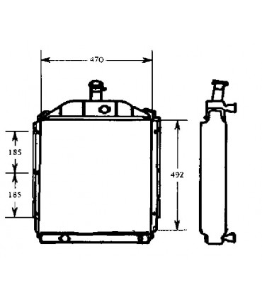 RADIATEUR EAU RENAULT AGRI 7700016871