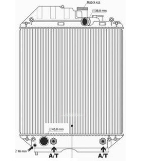 RADIATOR SUITABLE FOR NEW HOLLAND TS 115 80 90 100 110