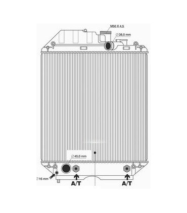 RADIATORE ACQUA PER NEW HOLLAND TS 115 80 90 100 110