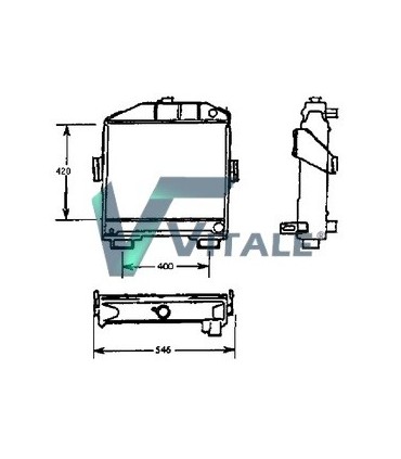  Radiateur moteur SCANIA Série P 95-04 