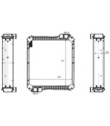 RADIATOR SUITABLE FOR  JCB 530 540 531 535  30925545