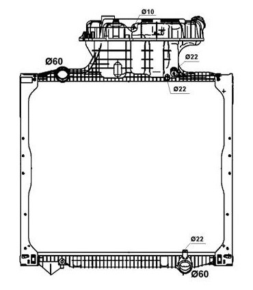 RADIATOR SUITABLE FOR MAN 81061010040  81061010059 81061016523 81061016526