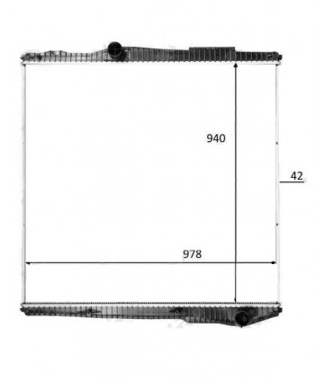  Radiateur moteur SCANIA Série P 95-04 