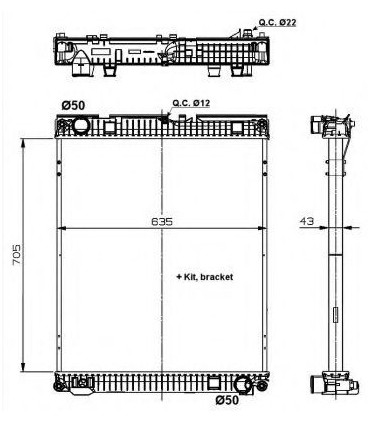 RADIADORES PARA  MAN  81061006667 81061016493 81061016503 81061016777