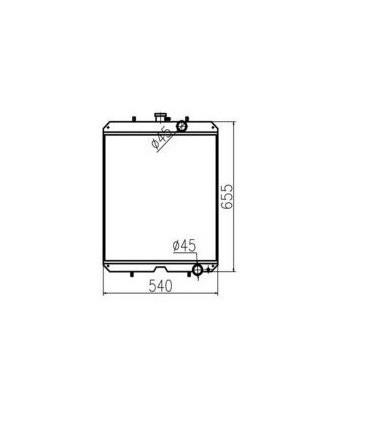 RADIATOR FOR YANMAR 11962444500