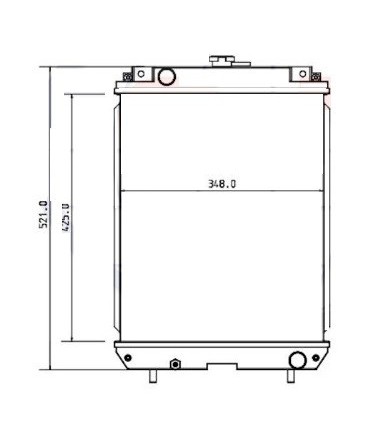  Radiateur eau pour SCANIA Série P 95-04 