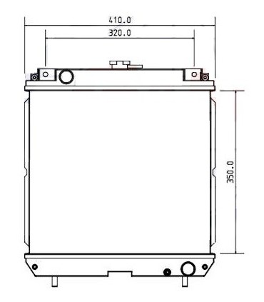  Radiateur eau pour SCANIA Série P 95-04 