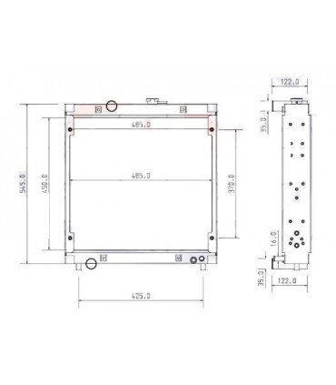 RADIADORES PARA  KIOTI T468672165 T4686-72165