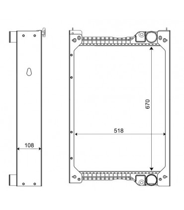 RADIATEUR EAU JCB 535-95    536-60-  550-140  333/C1555  333-C1555 JC331555