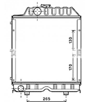 RADIADORES PARA   NEW HOLLAND TT55 5094695