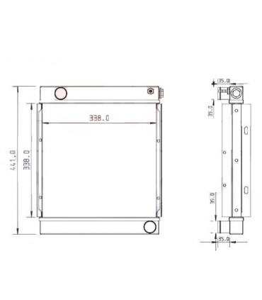 RADIATEUR EAU JCB 8008 MICRO PLUS 2