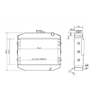 RADIATOR ISEKI TU318F