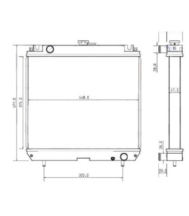 RADIADORES PARA  ISEKI SF370 SF 370