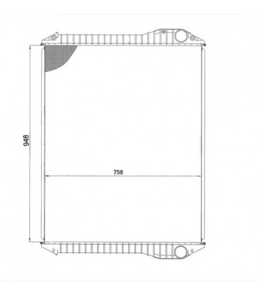 RADIATEUR EAU HINO 700 E13C