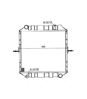 RADIATEUR EAU POUR NISSAN TRADE 3L 121053311