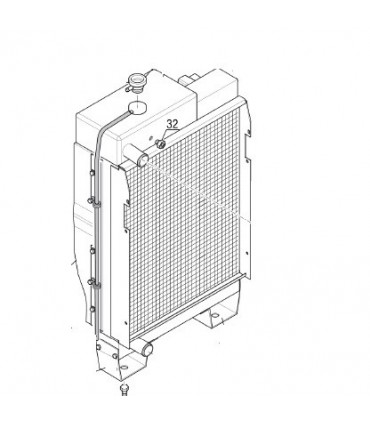  Radiateur moteur SCANIA Série P 95-04 