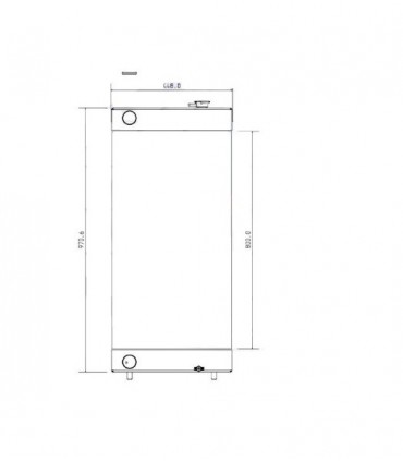 RADIATOR FOR  CASE CX210B  CX210B SL  CX220B  CX230B 13910298010 KRH10810 KRH10812 KRH10812 LN001790