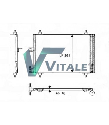 Radiateur condenseur PEUGEOT 406