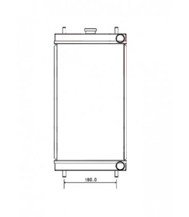 RADIATOR FOR  KOMATSU PC20-R8  PC20 R8